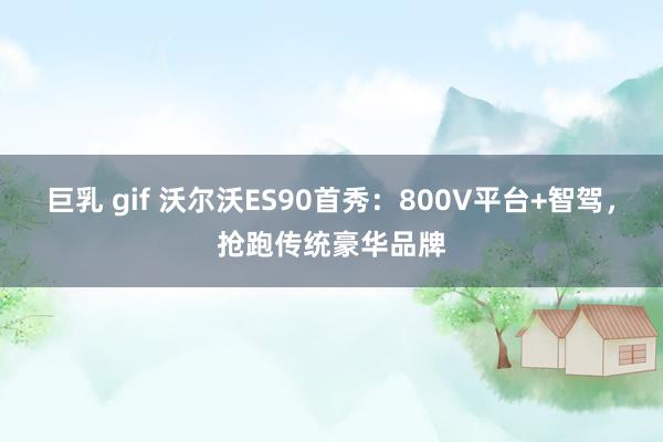 巨乳 gif 沃尔沃ES90首秀：800V平台+智驾，抢跑传统豪华品牌
