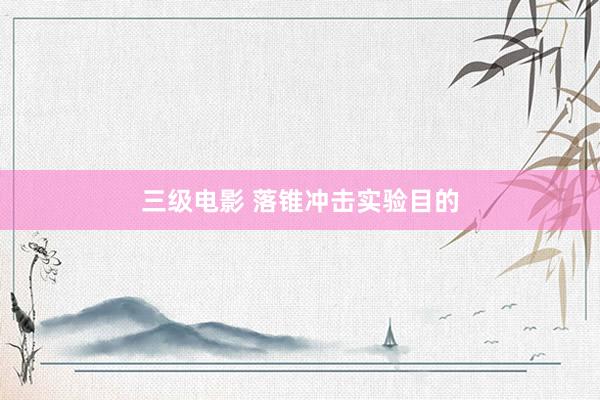 三级电影 落锥冲击实验目的